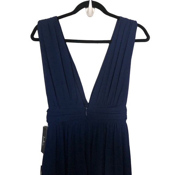 NWT Lulus Heavenly Huse A-line Gown in Navy blue - Picture 3 of 7